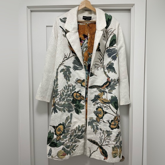 Anthropologie Hemant & Nandita
Foliage Embroidered Car Coat Jacket - Picture 7 of 11
